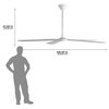 Maxx Air 108 In. Indoor 6-Speed HVLS Ceiling Fan in White HVLS 108 WHT